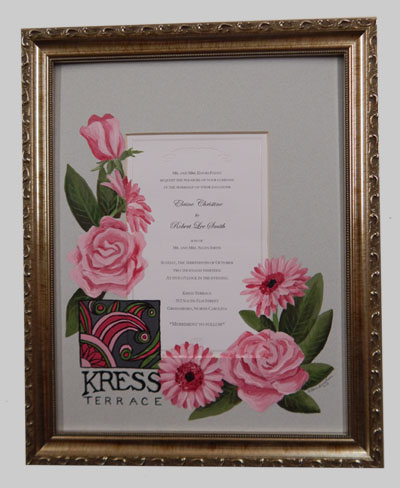 Framed Wedding Invitation Plumegiant Com Quilled Heirloom Framed Wedding Invitation Wildlife Keepsake Gift