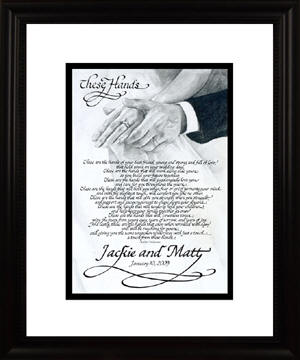 These Hands Personalized Wedding Poem