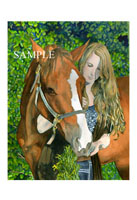 "girl with horse" artwork