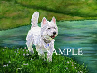 "westie dog" artwork