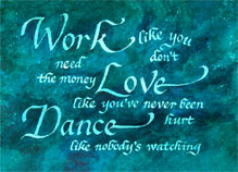 "Work Love Dance" Artwork