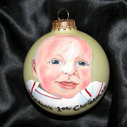 Painted Chirstmas ball - Gift