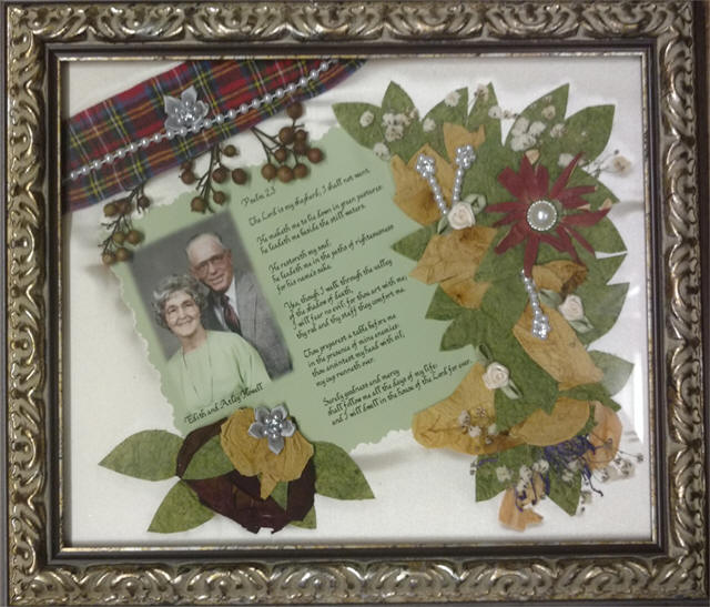 Funeral Flower Framed Preservation Keepsake