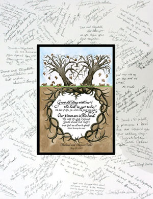 Grow Old Along With Me Guest Signature Matte for Wedding
