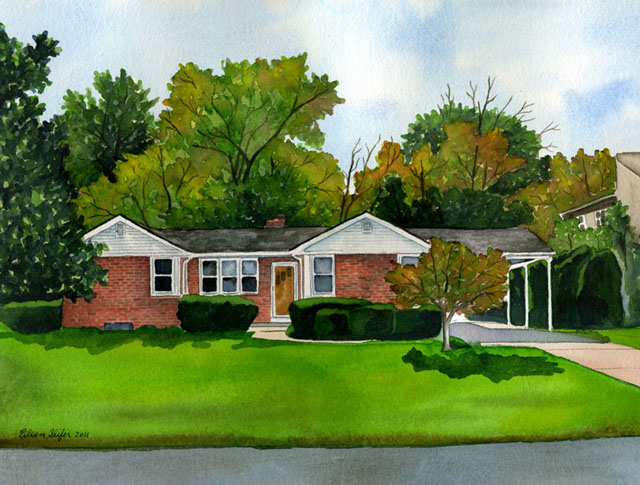 House Portrait by Eileen Slifer Sunstrom 