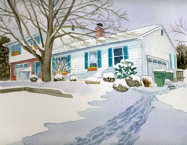 House Portrait by Eileen Slifer Sunstrom