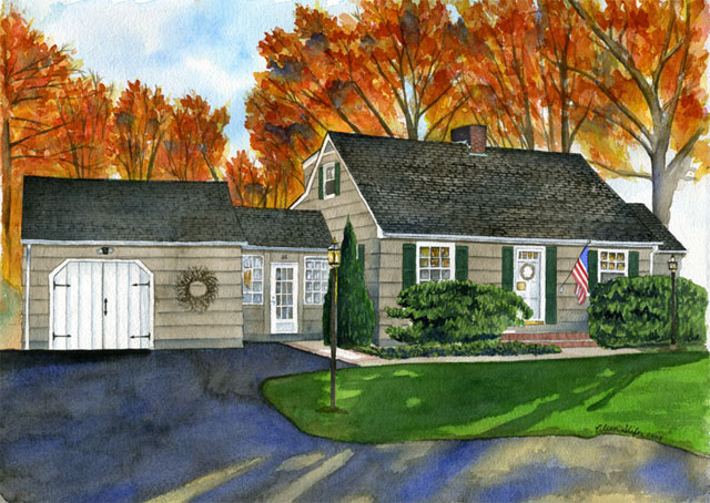 House Portrait by Eileen Slifer Sunstrom