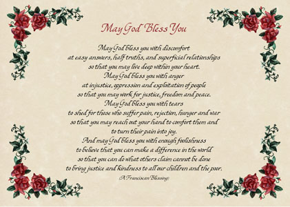 May God Bless You - Gift Print