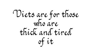 Diets - Gift Print
