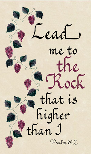 Lead Me to the Rock - Psalm 61:2 - Gift Print
