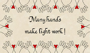 Many hands - Gift Print