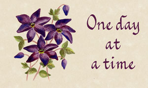 One day at a Time- Matted Gift