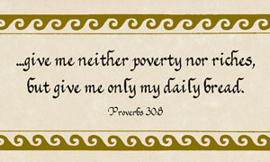 Poverty Nor Riches - Matted Gift