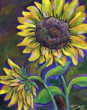 Sunflowers - Matted Gift Print