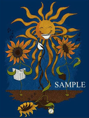 Rise and Shine Sleepy Sunflower|Gift Print