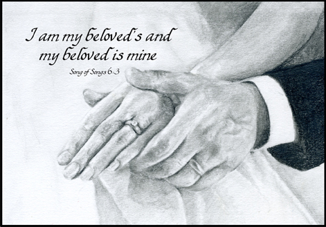 I am beloved's - gift print